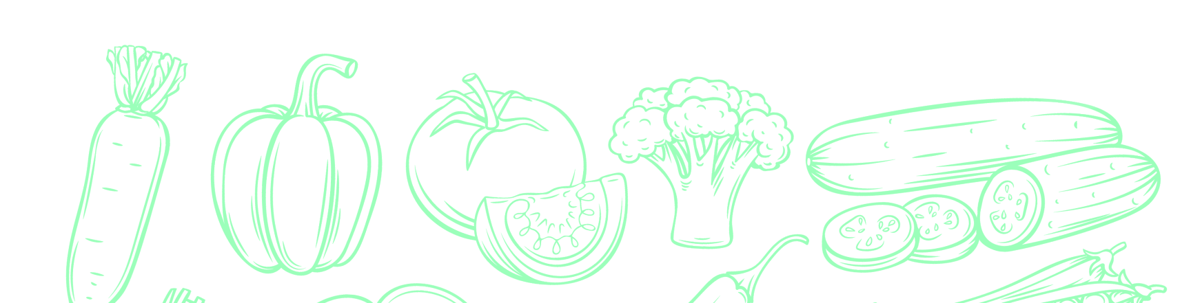 Vegetable illustrations (mobile)
